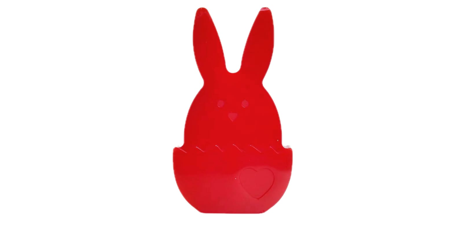 3D RED  EASTER BUNNY IN AN EGG. Cod.22