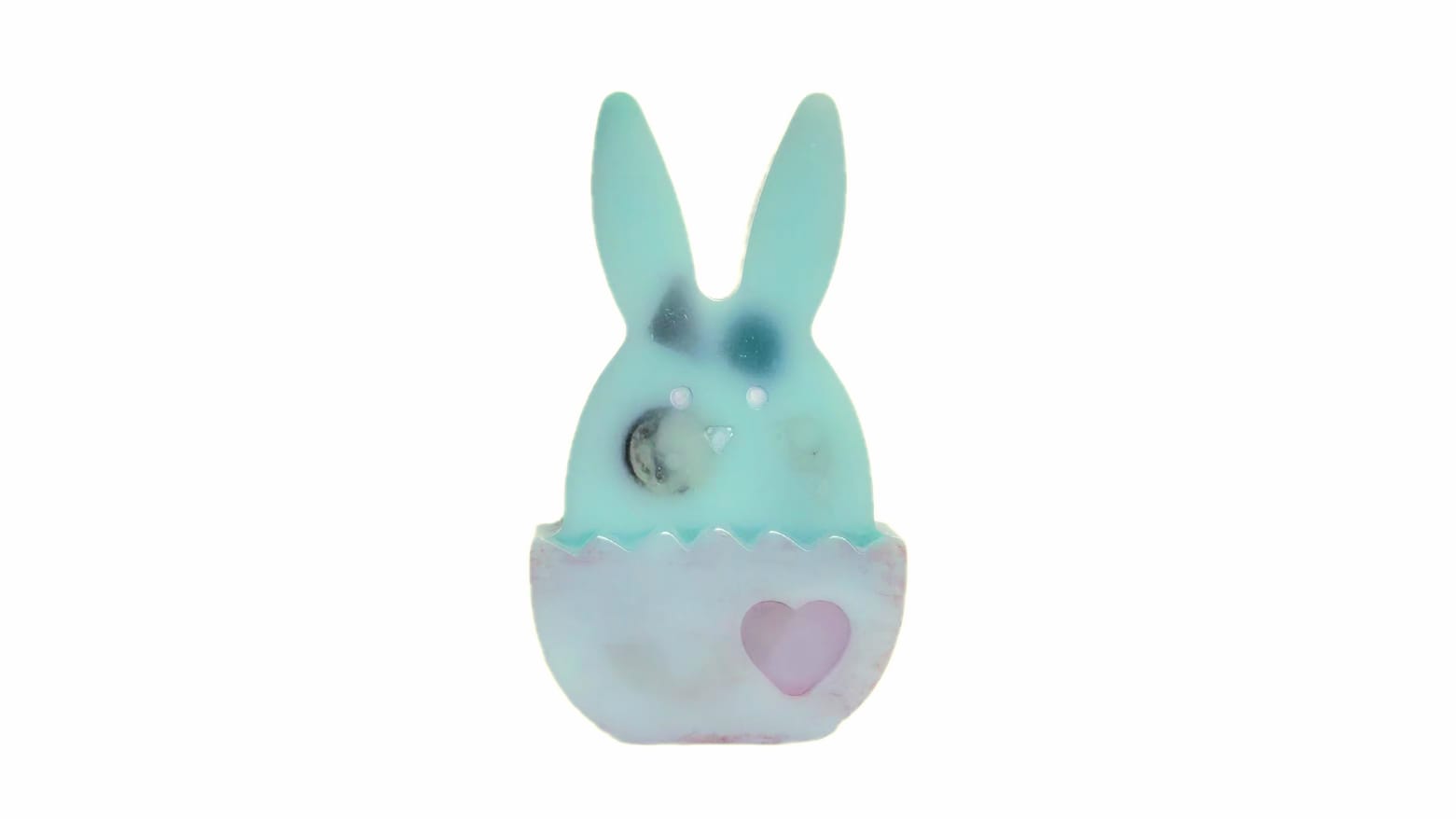 3D TURQUOISE EASTER BUNNY IN AN EGG. Cod.24