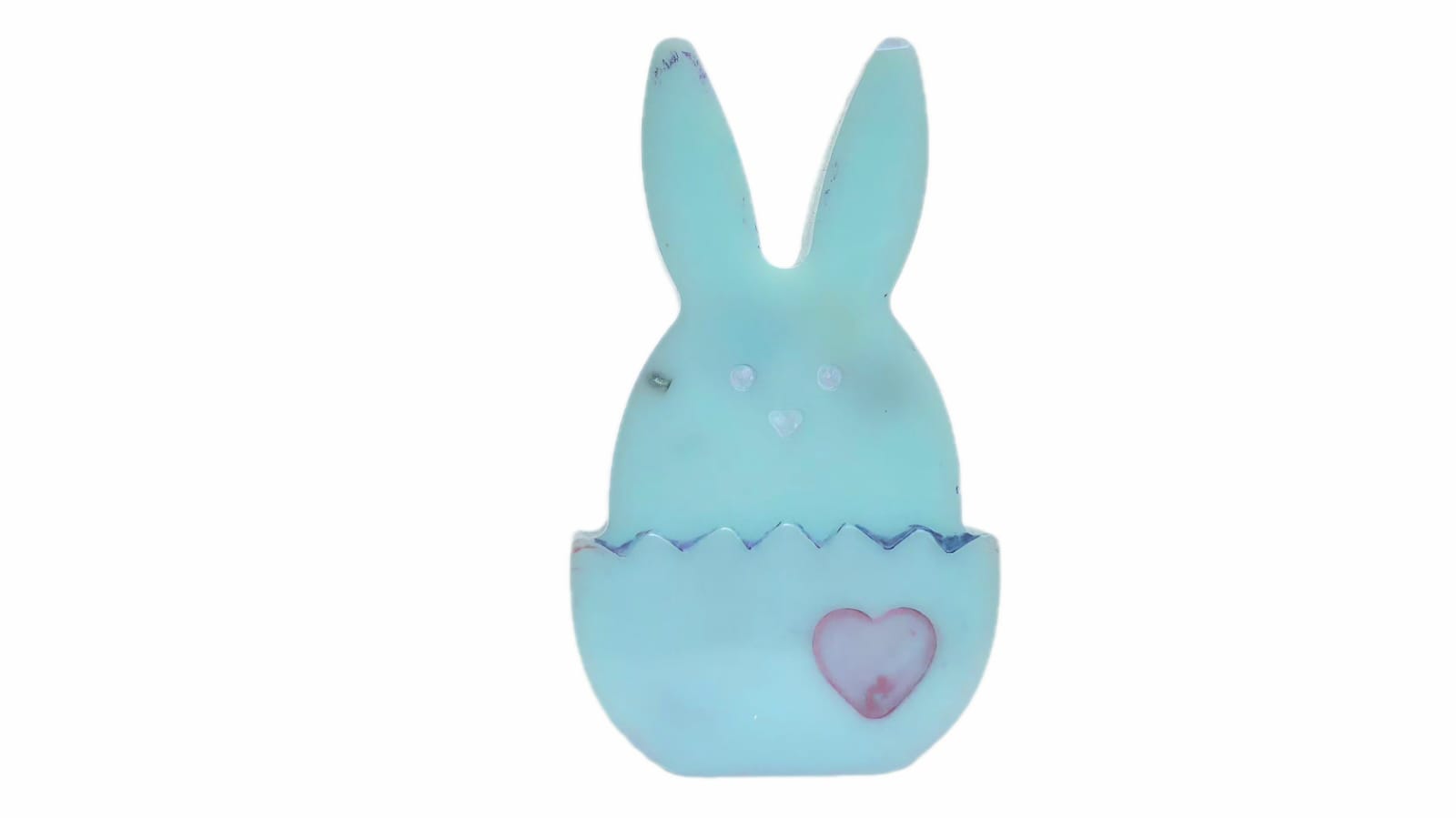 3D TURQUOISE EASTER BUNNY IN AN EGG.Cod.25