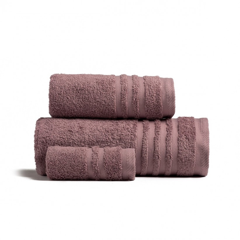 PREMIO BATH TOWEL GREY/LILAC COLOR