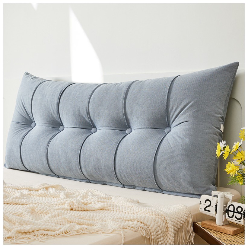 BED CUSHION AZZURE GREY ( 150 x 60 )