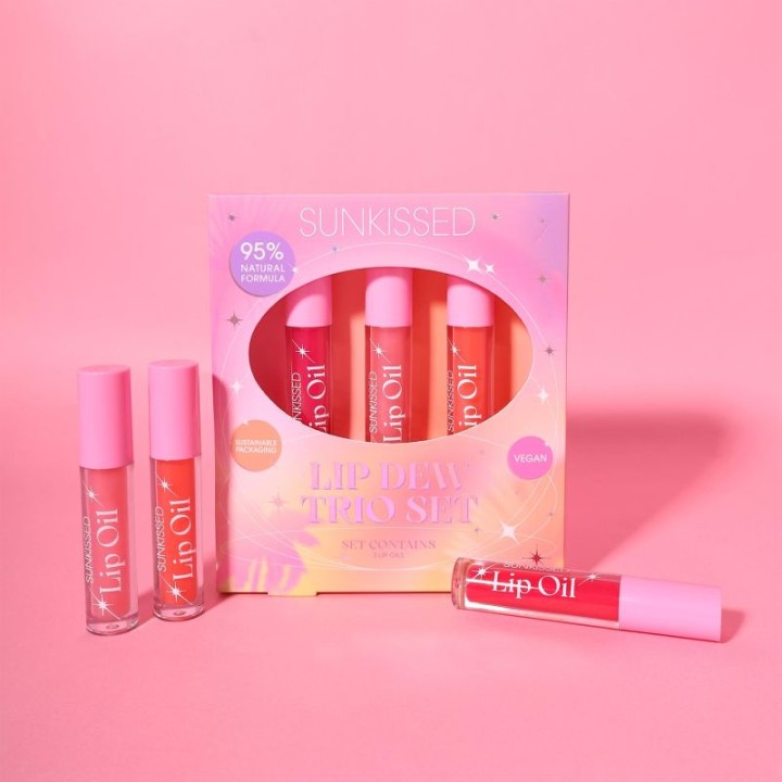 SUNKISSED Lip Dew Trio Set