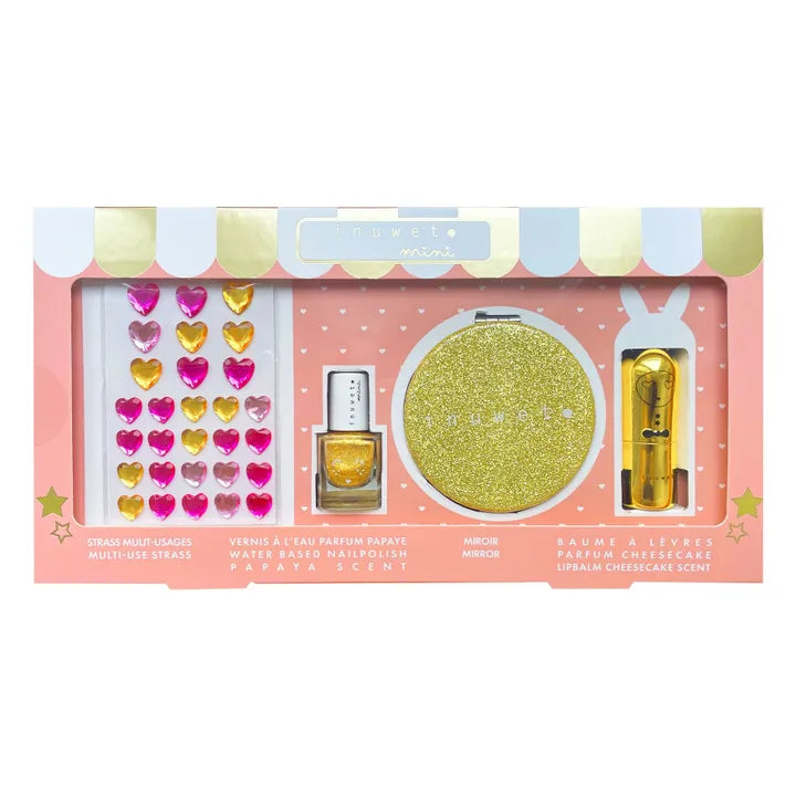 Inuwet Glitter Girl Gold Makeup Set