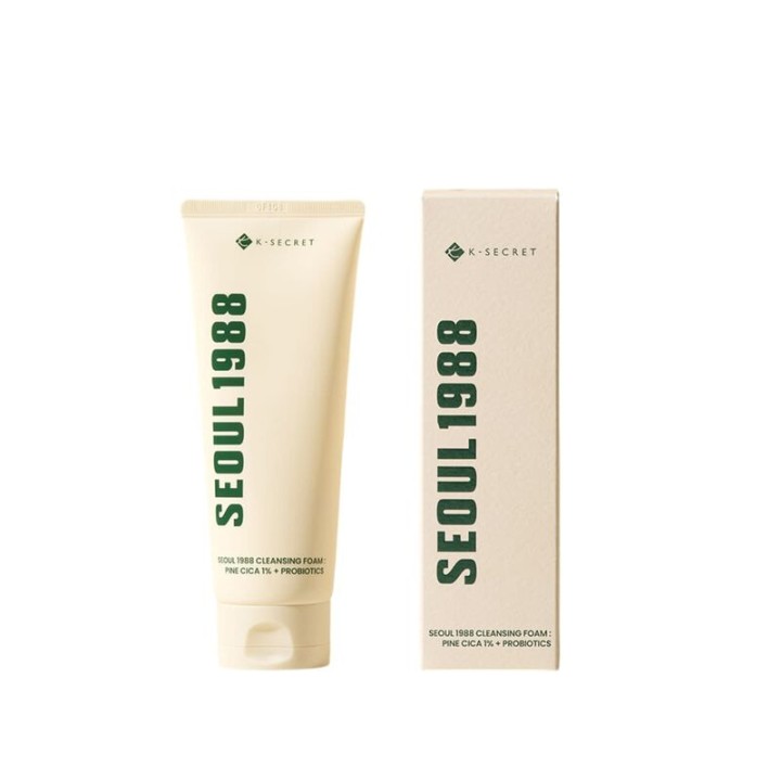 K-Secret Seoul 1988 Cleansing Foam: Pine Cica 1% + Probiotics 150ml