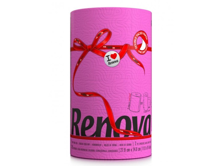 Renova Ρολο Κουζινας Φουξια 120 Φυλλα - Kitchen Roll