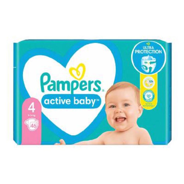 Pambers Active Baby 46Pcs N04 Diapers
