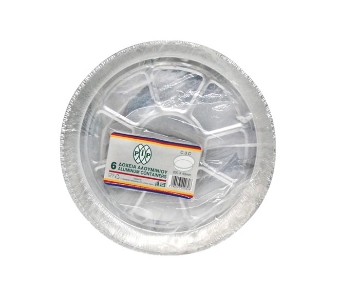 Pip Aluminium Containers 230X43Mm 6Pcs