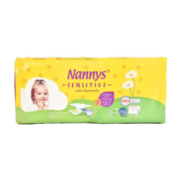 Nannys Sensitive Baby Diapers Maxi No7 36'S