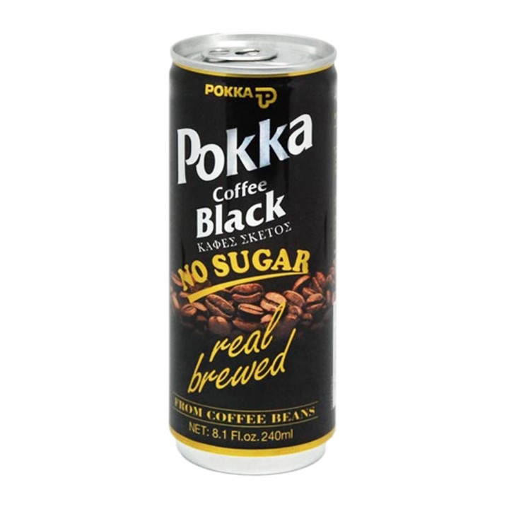 Pokka Black Coffee No Sugar 240Ml