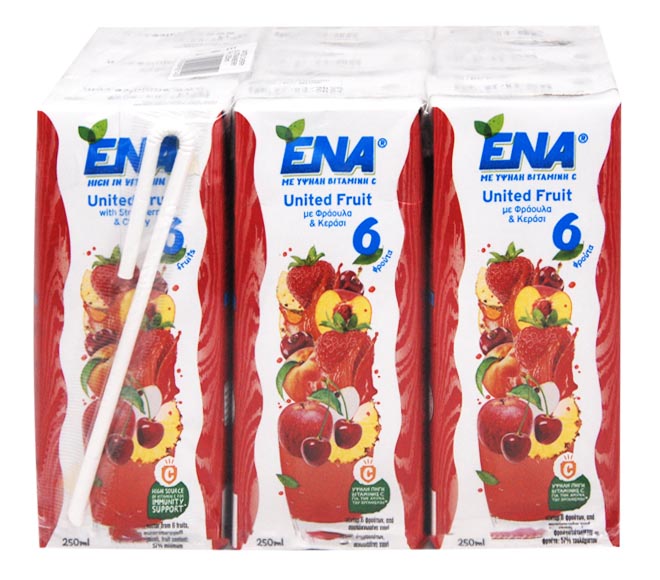Ena 6 Frouits Strawberry Cherry 9X250Ml