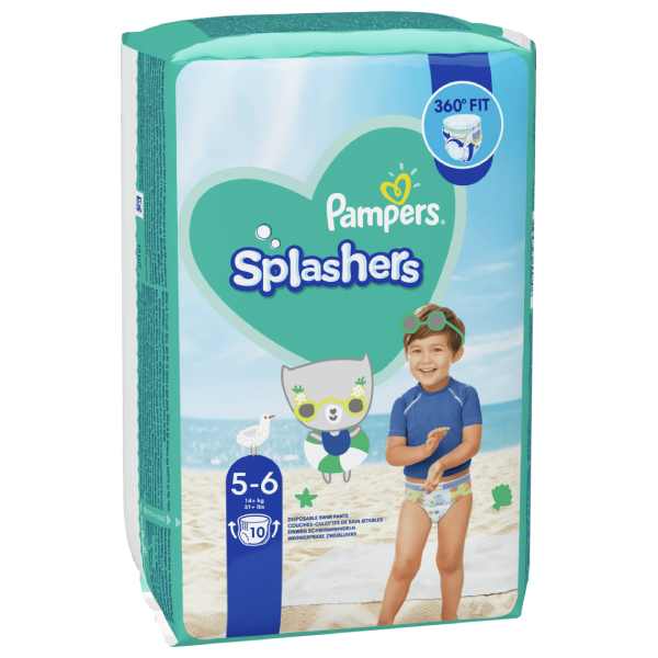 Pampers Splashers Diapers For Swimming No 5-6 10'S