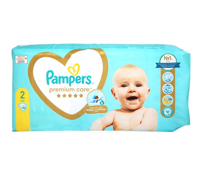 Pampers Premium Care Baby Diapers S2 X46S