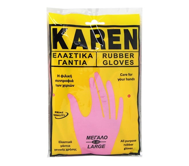 Karen Pink Gloves L 1Pcs