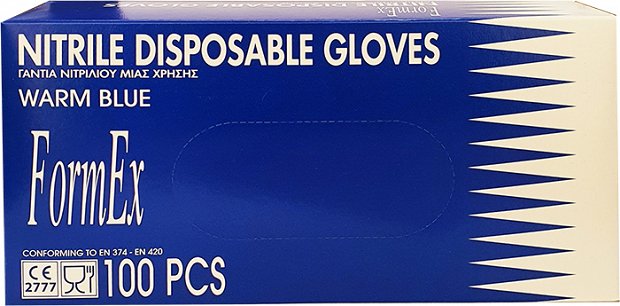 Gmt  Spyros Cleaning Disposable Nitrile Gloves S. 100Pcs