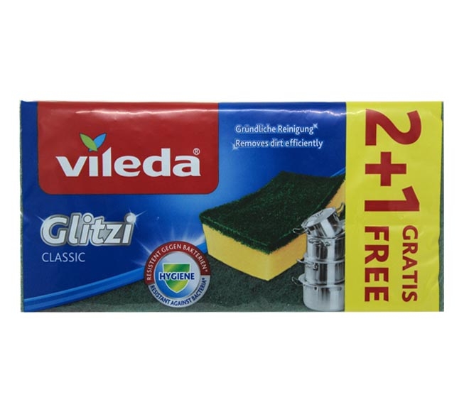 Vileda Glitzi Classic Spoonge 2+1 Free Pcs