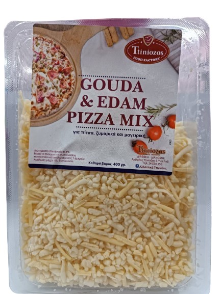 Ttiniozos Gouda&Edam Pizza Mix 400Gr