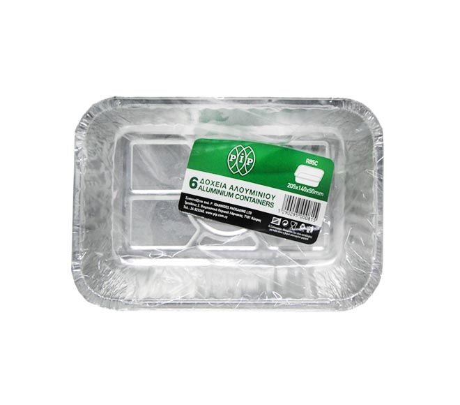 Pip Aluminium Containers 205X140X50Mm