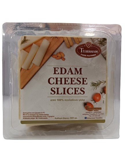 Ttiniozos Edam Cheese Slices 500Gr
