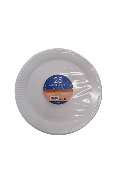 Class Paper Plates 23Cm 25Pcs