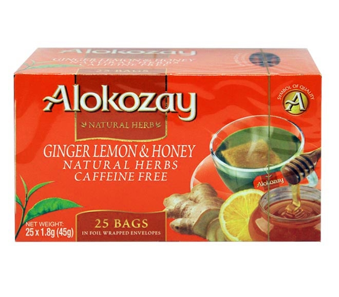 Alokozay Ginger Lemon & Honey Tea 25Pcs