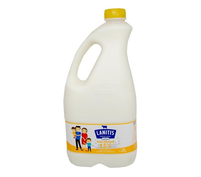 Lanitis Fresh Milk Semi - Skimmed 1.5% 2L
