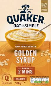 Quaker Oat So Simple Golden Syrup 360Gr