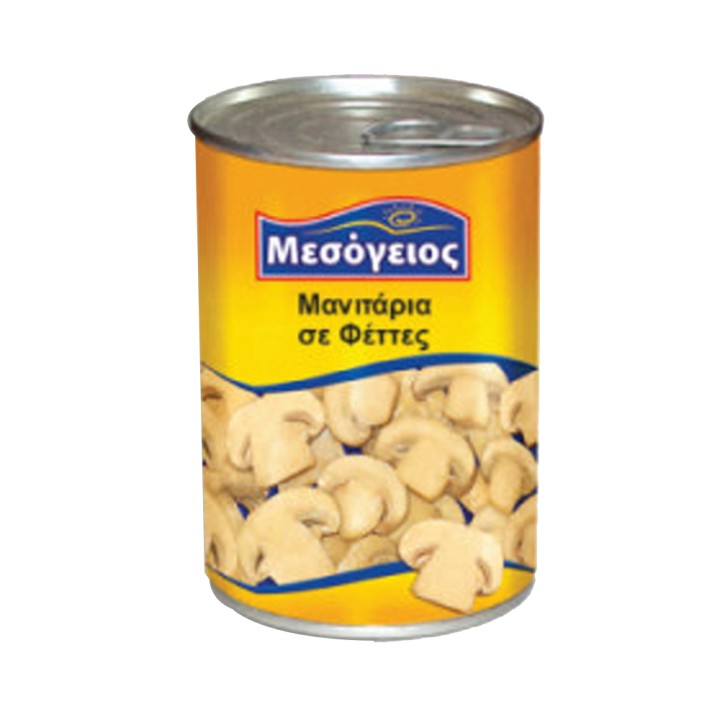 Mesogeios Sliced Mushrooms 390Gr