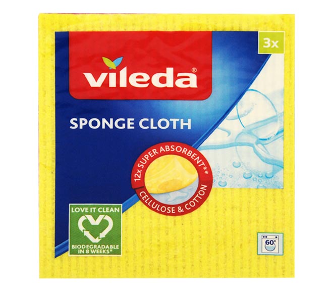 Vileda Sponge Cloth 3 Pcs