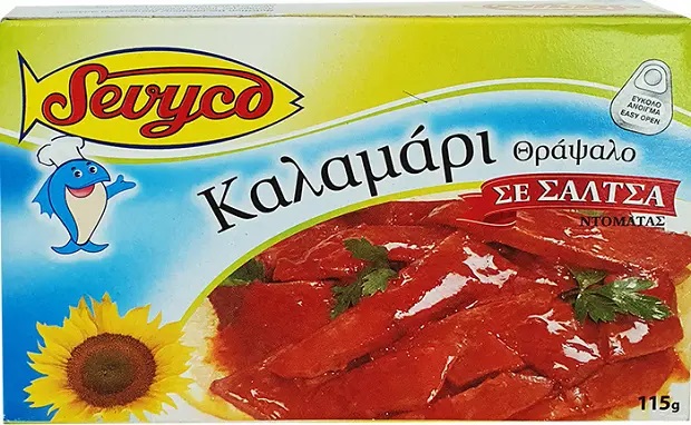 Sevyco Squid In Sauce 112Gr