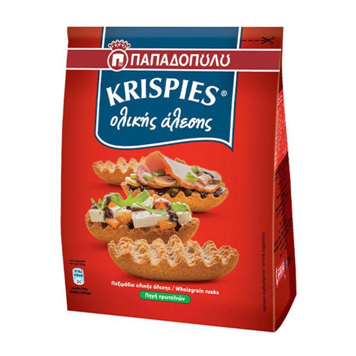 Papadopoulou Krispies Whole Grain 200Gr