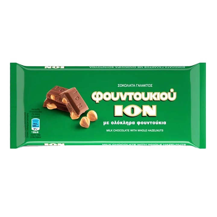 Ion Milk Chocolate Whole Hazelnuts 200Gr