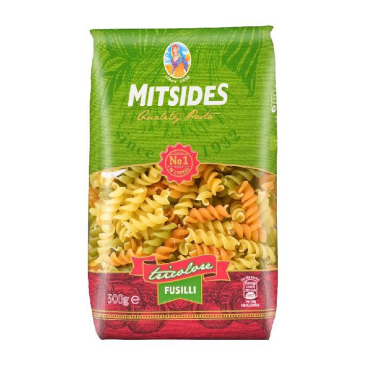 Mitsides Tricolore Fusilli 500Gr