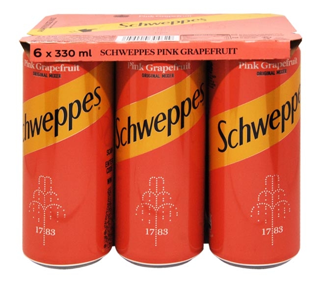 Schweppes Pink Grapefruit 6X330Ml