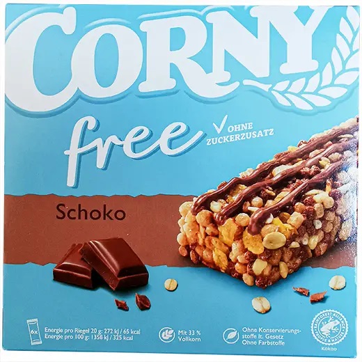 Corny Bars Sugar Free Schoko 6Pcs