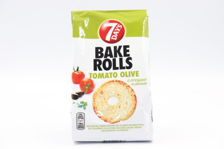 7-Days Bake Rolls Tomato Olive 80Gr