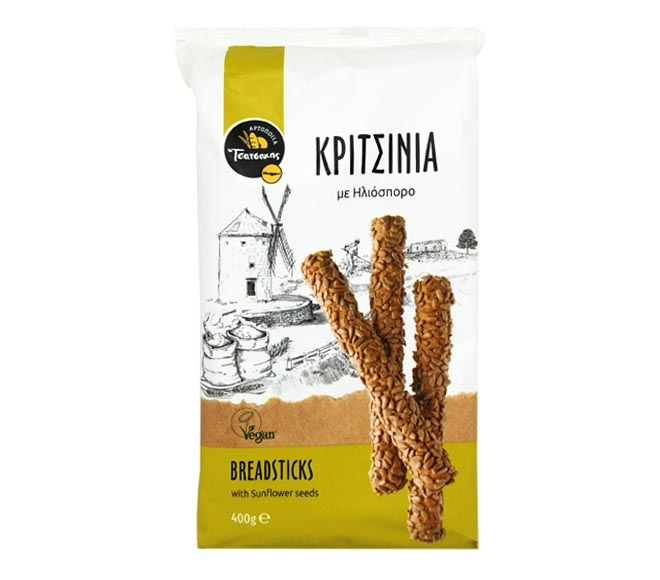 Tsatsakis Breadsticks With Seeds 400Gr - Pastries & Bread