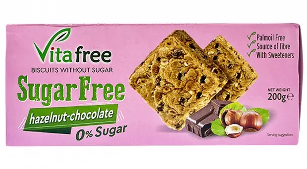 Vitafree Cookies Hazelnut Chocolate200Gr