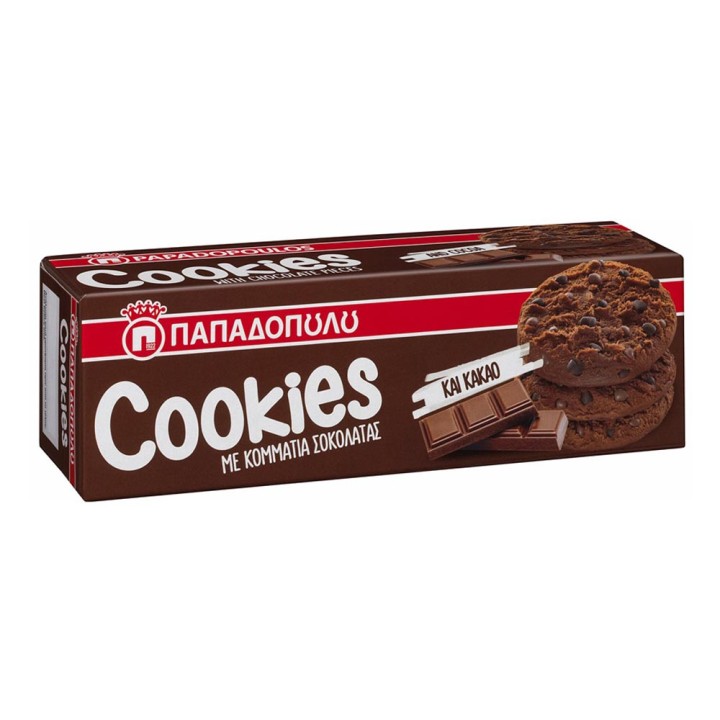 Papadopoylos Chocolate Cookies 180Gr