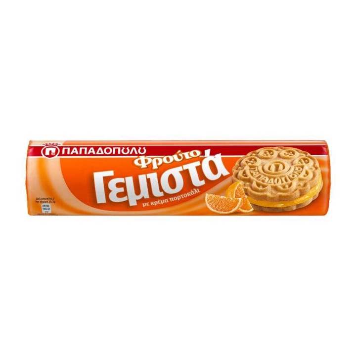 Papadopoulos Biscuits Orange Cream 200Gr