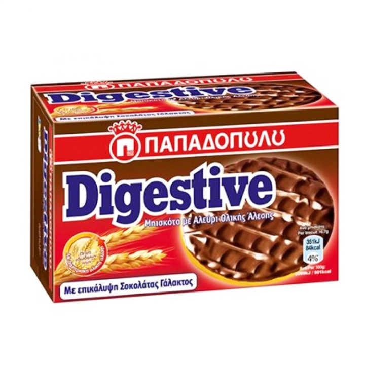 Papadopoulos Digestive Milk Choco 200Gr
