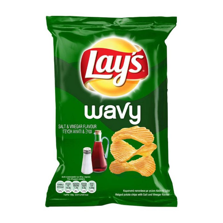 Lay'S Wavy Salt & Vinegar 47Gr