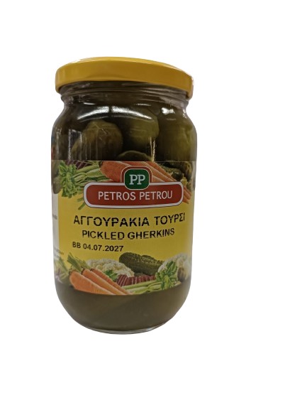 Petros Petrou Pickled Gherkins 700Gr