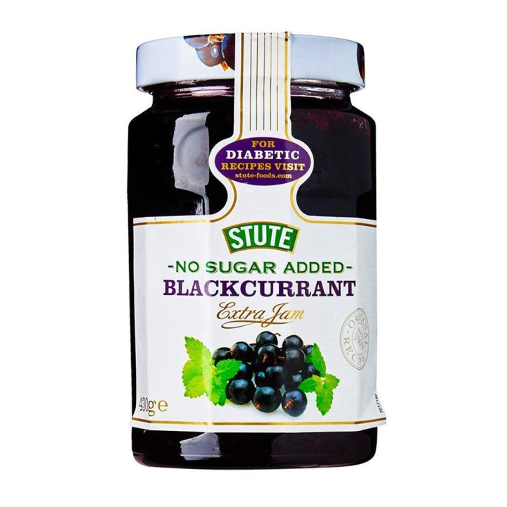 Stute Blackcurrant Jam No Sugar 430Gr