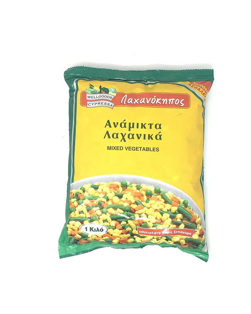 Lachanokipos Αναμικτα Λαχανικα 1Kg - Frozen Mixed Vegetables