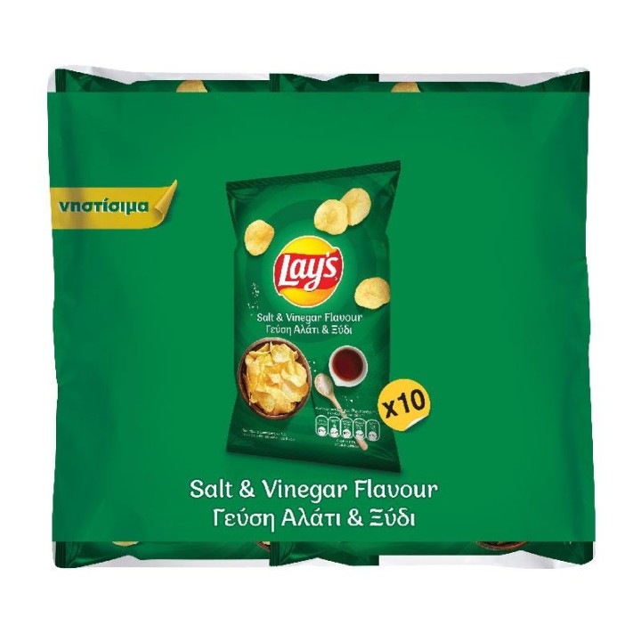 Lay'S Salt & Vinegar Flavour 10Pcsx42Gr