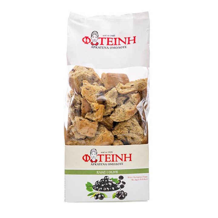 Foteinh Olive 260Gr - Traditional Olive Rusk Bites
