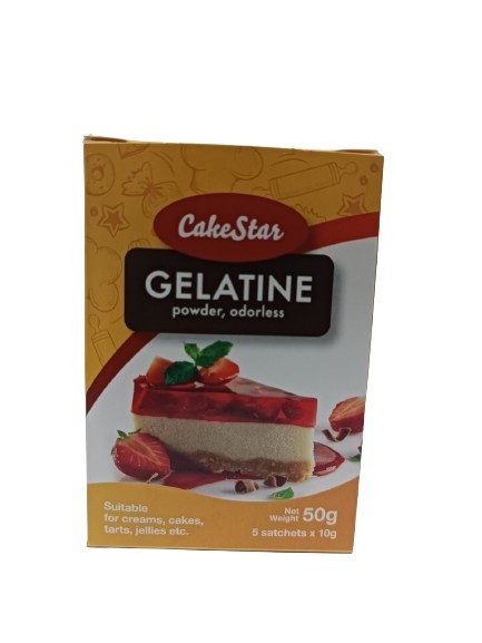 Cakestar Gelatini Powder Odorless 5X10Gr