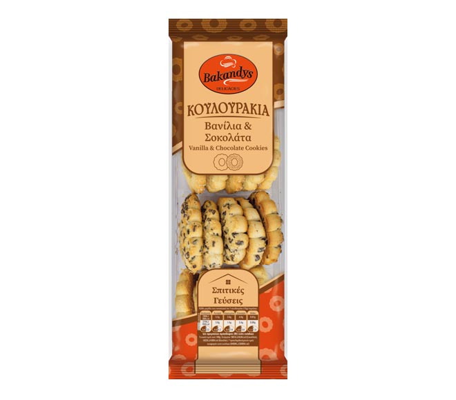 Bakandys Vanilla & Choco Cookies 300Gr