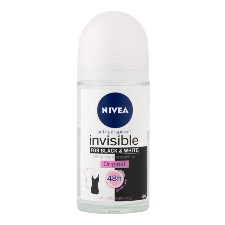 Nivea Deodorant Roll On 50Ml-Invisible