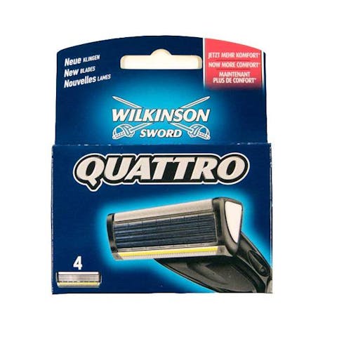 Wilkinson Sword Quattro Blade 4Pcs